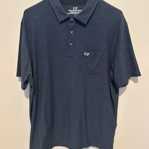 Vineyard Vines Men's Blue Polo Shirt large perfect - worn once